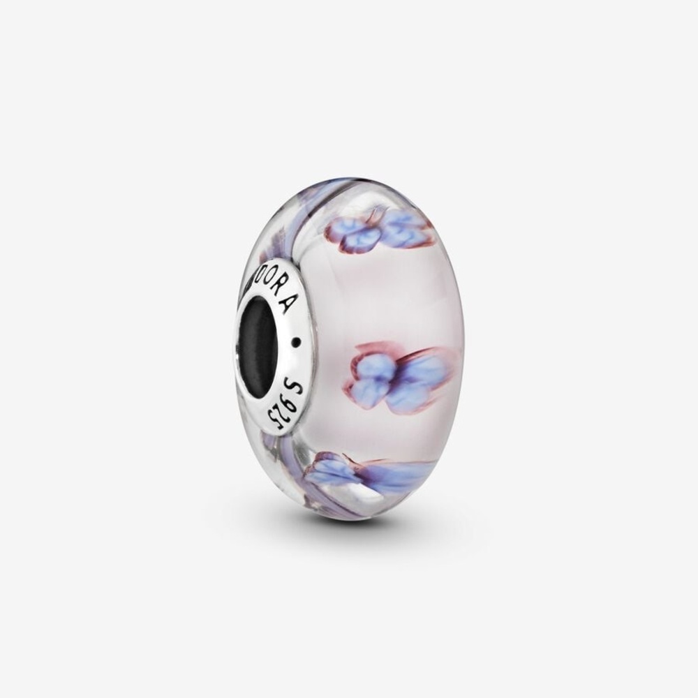 Pandora charm - murano glass and butterfly